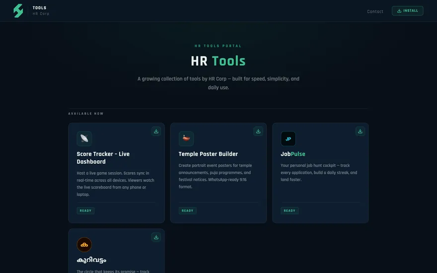 Tools portal